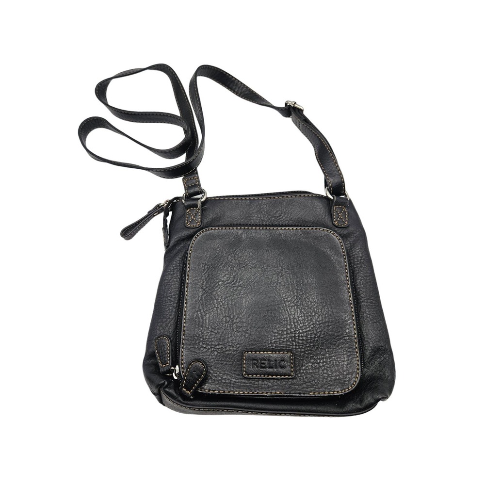 Relic‎ Women's Crossbody Purse Black Front Pocket Card Holder Shoulder Bag